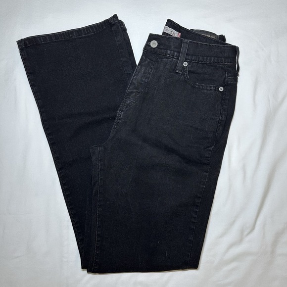Levi's Denim - Levi's 512 Womens Size 10M Perfectly Slimming‎ Bootcut Black Denim Jeans